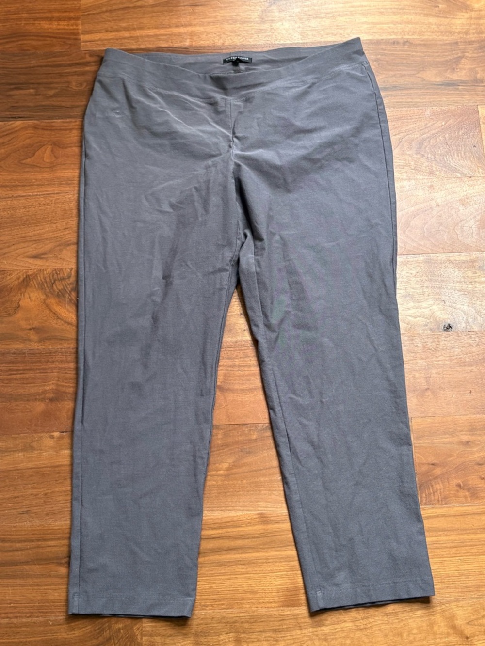 Eileen Fisher Pull on Gray Cropped Pants